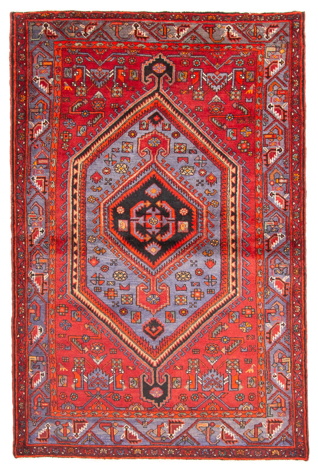 Traditional Vintage Hand-Knotted Carpet 4’8″ x 7’2″ Wool Area Rug