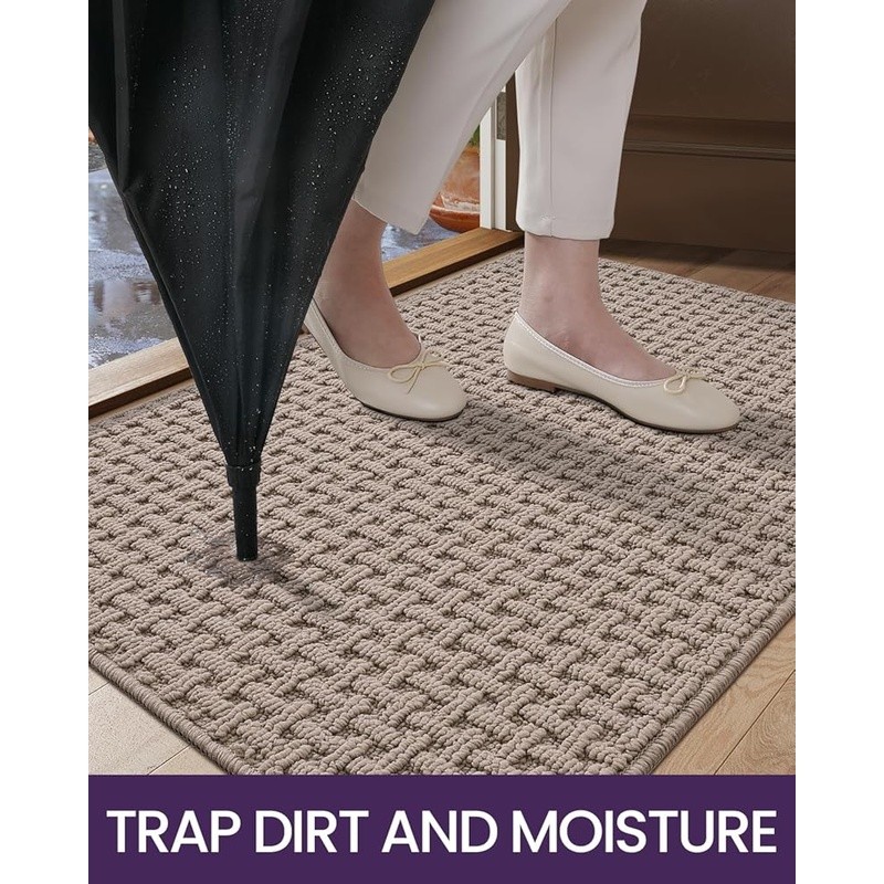 Non Slip Machine Washable Dirt Trapper Rug Home Entrance Hallway Patio Garage US