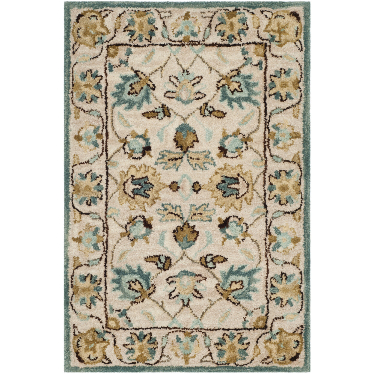 SAFAVIEH Antiquity AT812B Handmade Peacock / Blue Rug