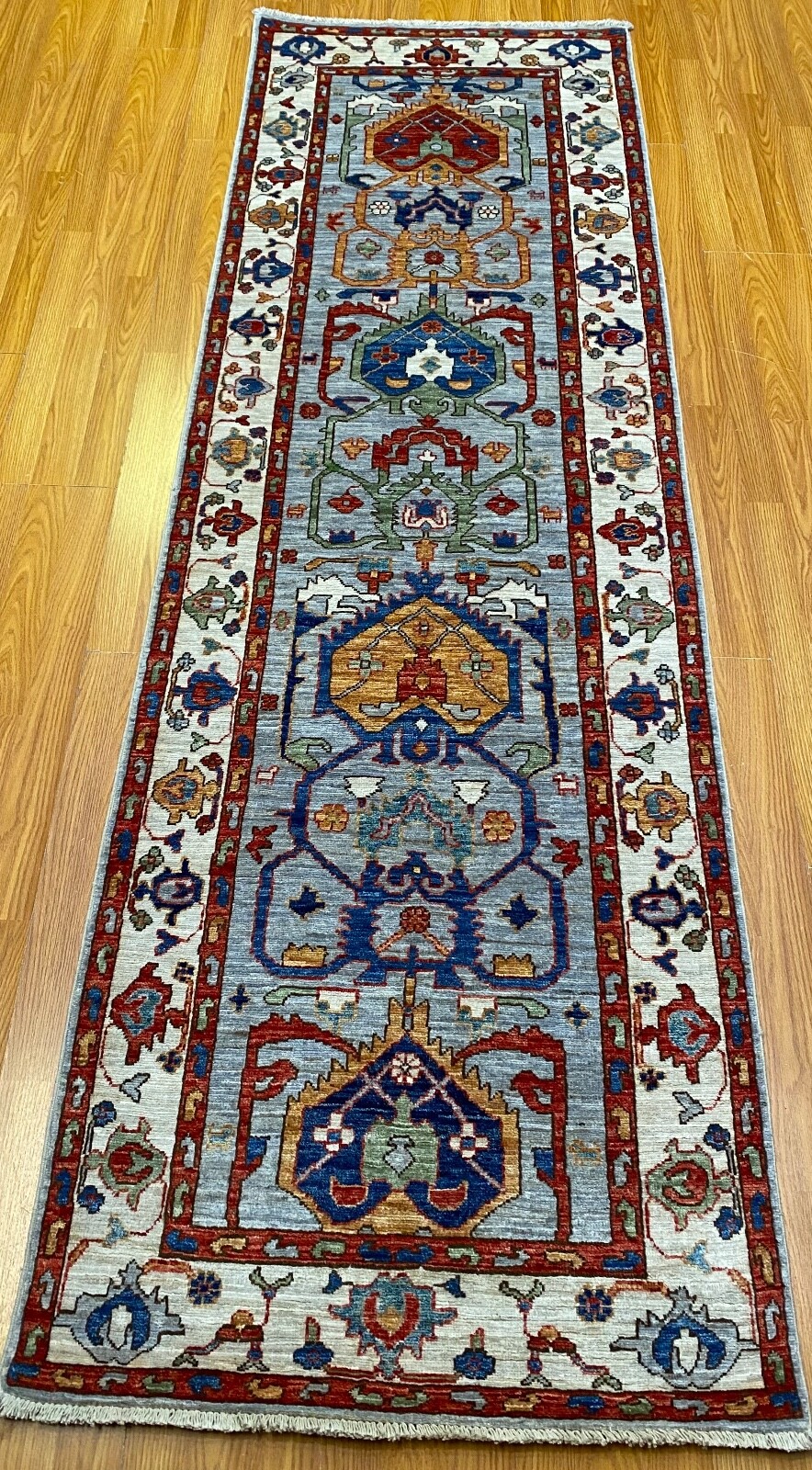 Oriental 3×8 Ft Hand Knotted Afghan Runner Rug