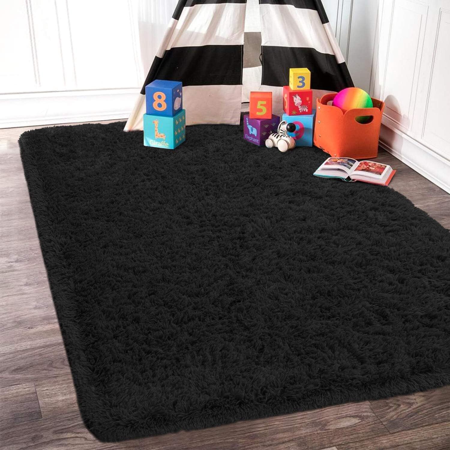 Luxury Fluffy Area Rug Modern Shag Rugs For Bedroom Living Room, Super So