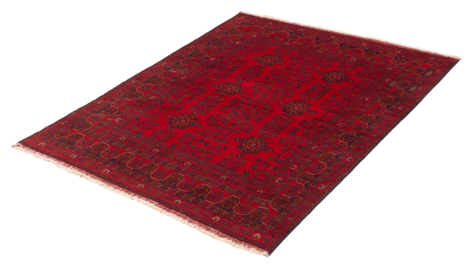Hand Knotted Area Rug 5’1″ x 6’7″ Traditional Oriental Wool Carpet