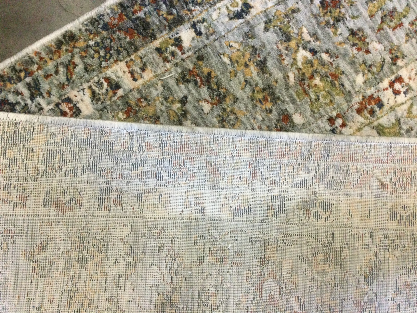 BEIGE / GREY 7′-10″ X 10′ Back Stain Rug, Reduce price 1172655520 WNT198A-8
