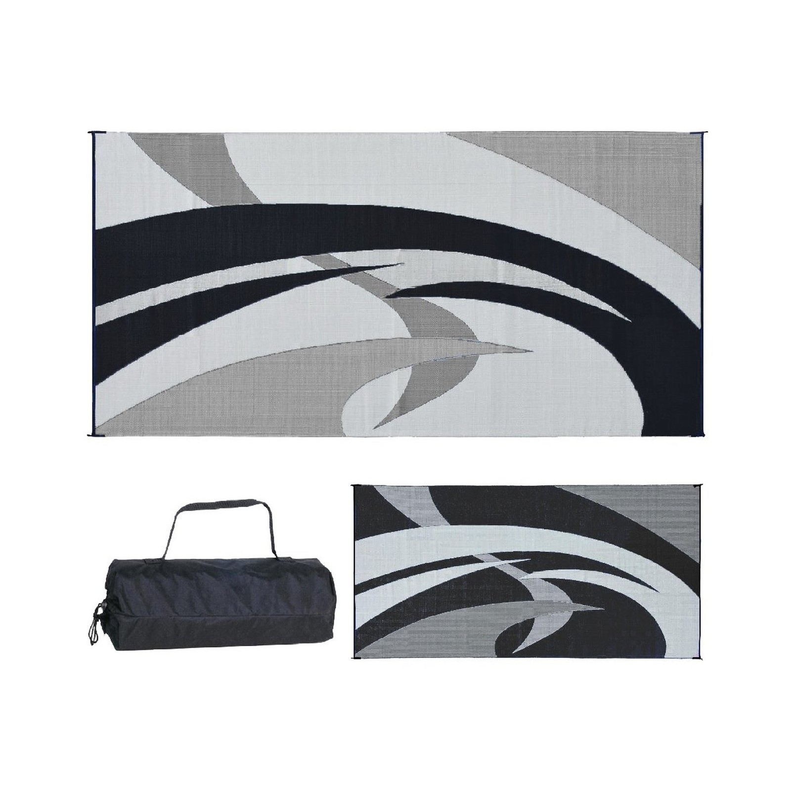 Stylish Camping 159181 9-feet by 18-feet Reversible Mat, Plastic Straw Rug, L…