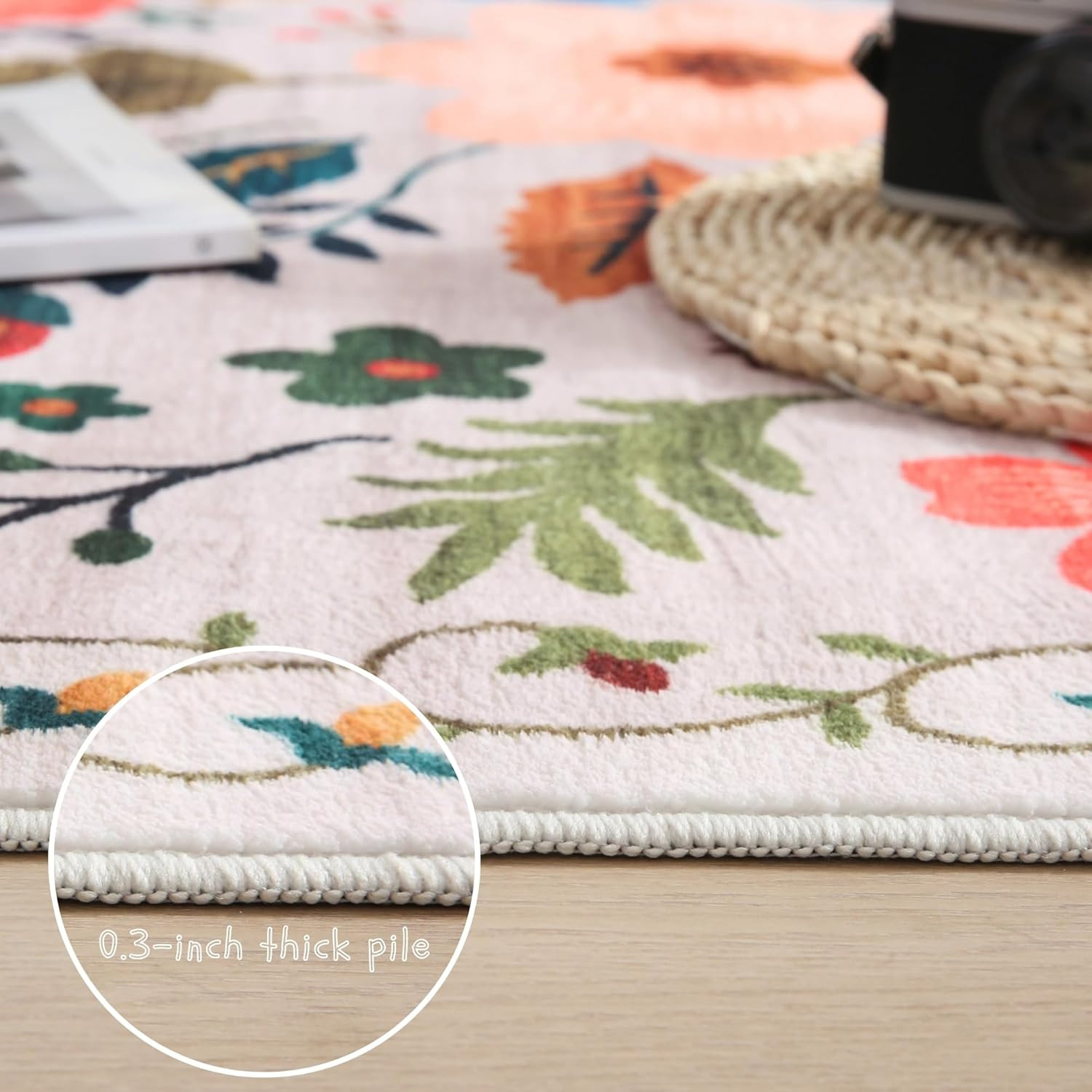 Runner Rug for Hallways Kitchen Rug Non Slip 2’X 6′ Washable Rugs with Rubber Ba