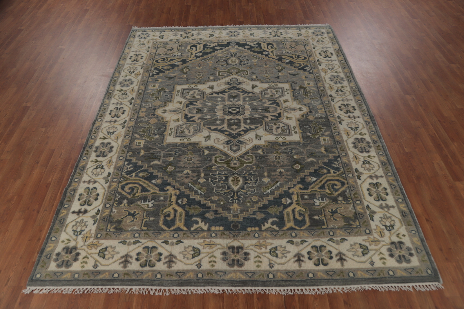 Elegant Handwoven Oushak Indian Rug Living Room Carpet 8×10 ft