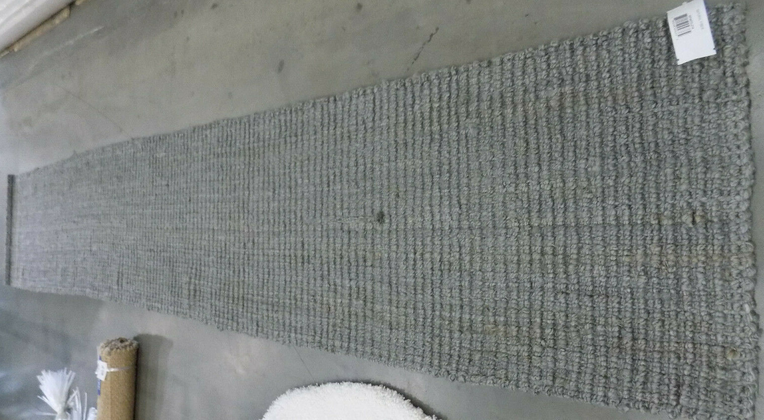 LIGHT GREY 2′-6″ X 14′ Damaged Rug Reduced Price 1172570728 NF447G-214