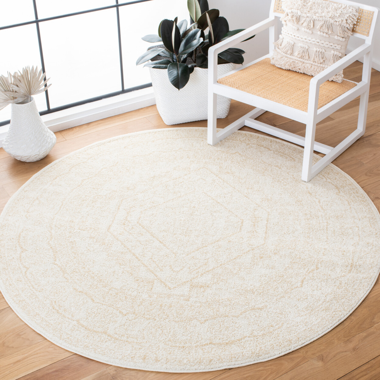 SAFAVIEH Adirondack Collection ADR108E Ivory / Beige Rug