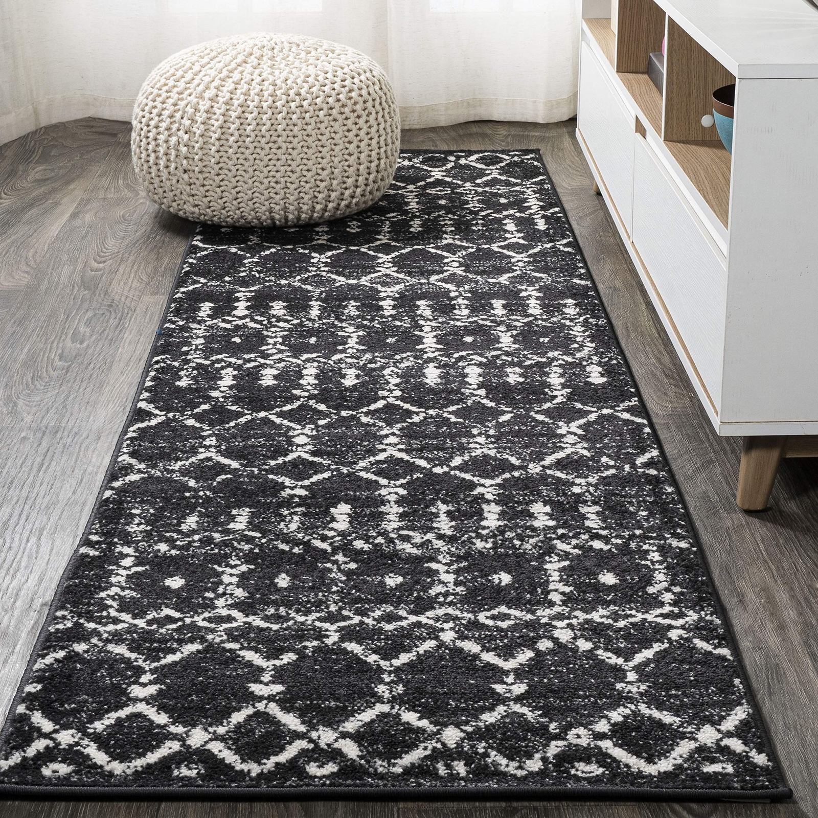 JONATHAN Y MOH101D-210 Moroccan Hype Boho Vintage Diamond Indoor Area-Rug Boh…