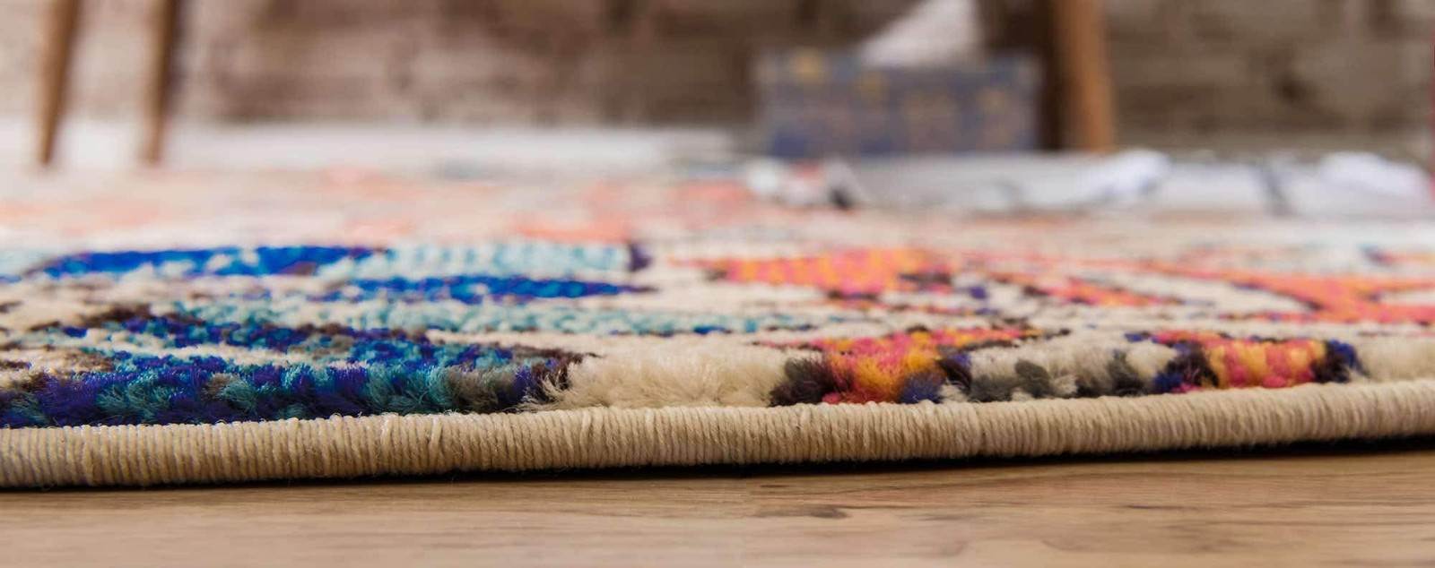 Unique Loom Estrella Collection Floral Geometric Vibrant Modern Abstract Area