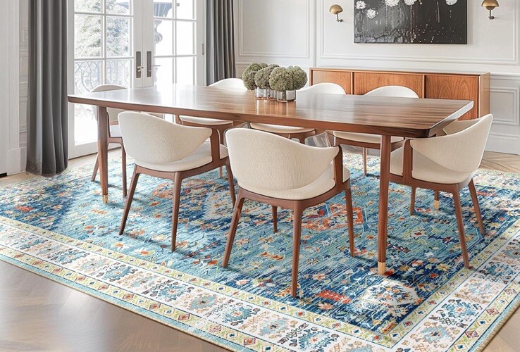 BESTSWEETIE Area Rug 8×10 Rugs for Living Room Washable Rugs Non Slip