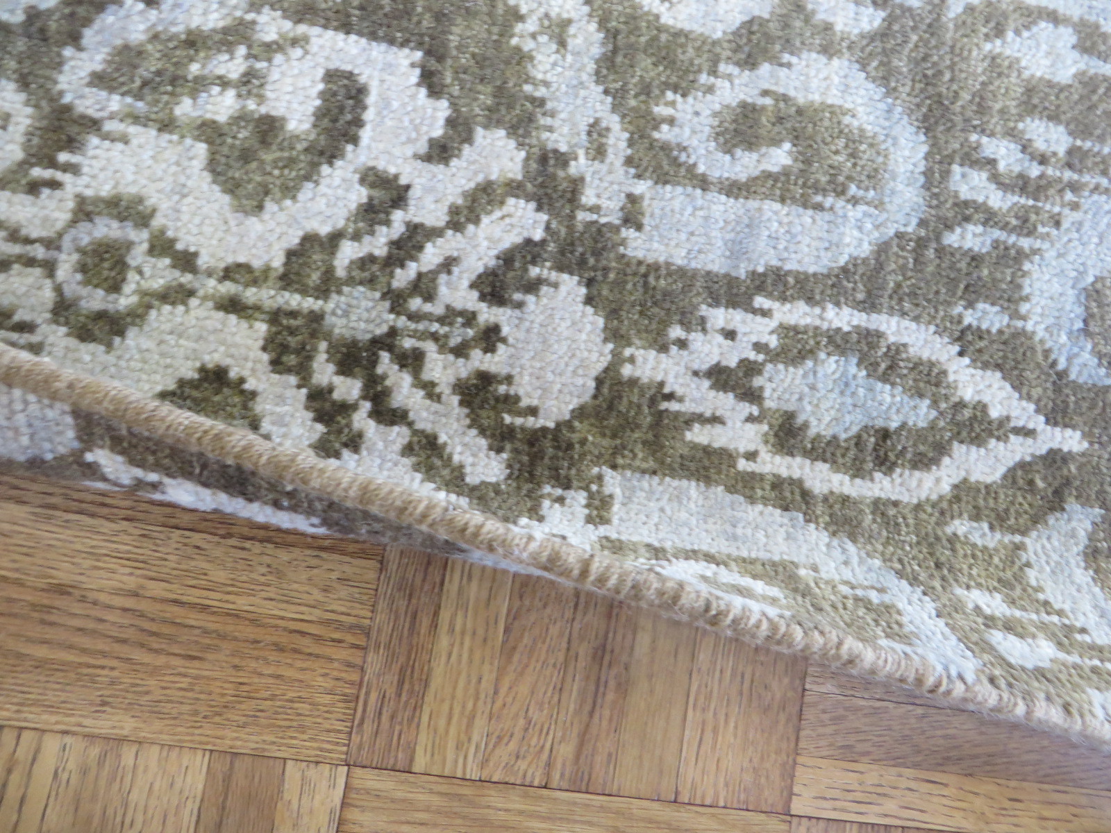 6 X 9’3 Hand Knotted Chocolate Brown Ikat Peshawar Oriental Rug G5213