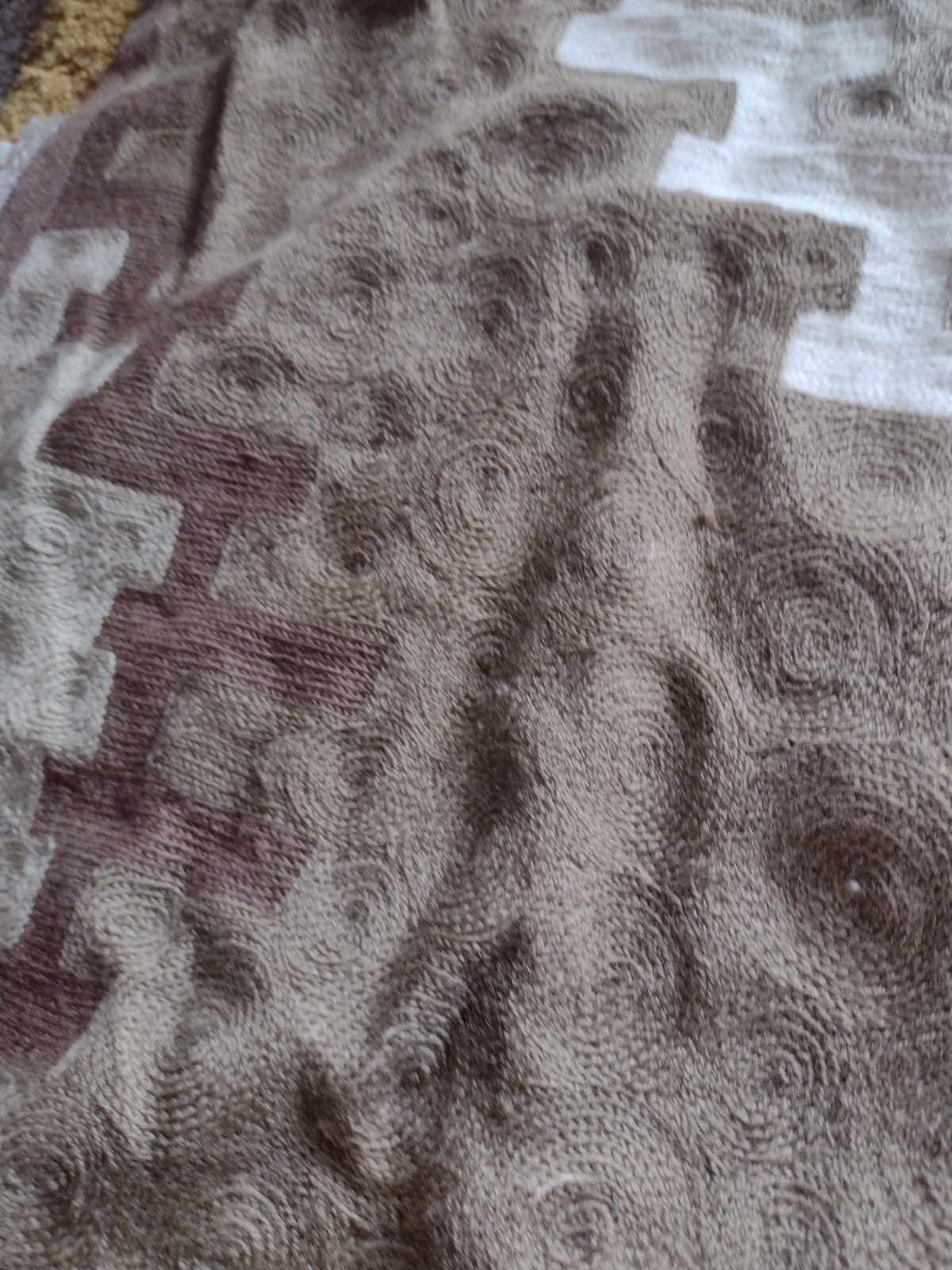 Williams Sonoma Southwestern Aztec Wool Blend Rug 4×6 Brown Hand Crewel