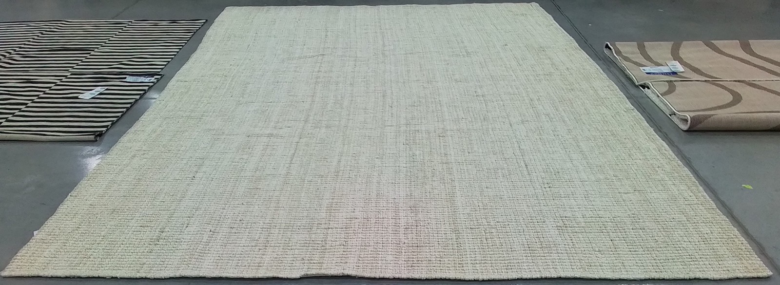 BLEACH / IVORY 10′-0″ x 14′-0″ Back Stain Rug Reduced Price 1172800951 NF747B-10