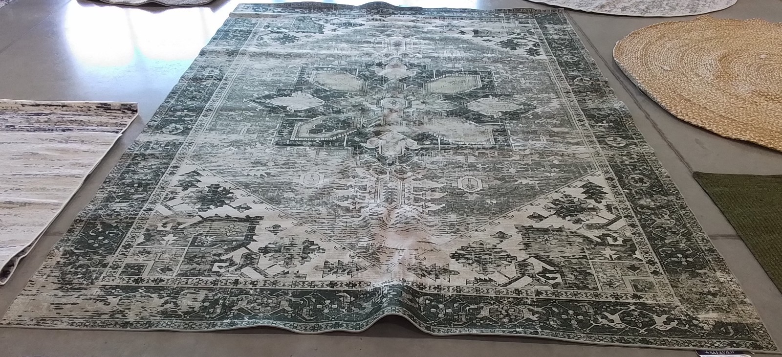 DARK SAGE IVORY 9′-0″ x 12′-0″ Back Stain Rug Reduced Price 1172778582 TSN102F-9