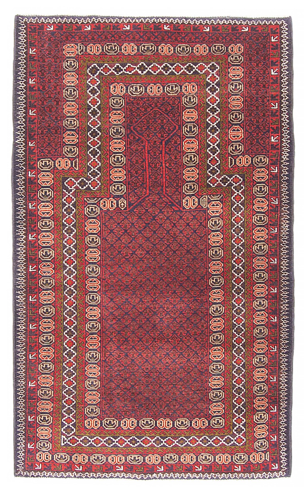 Vintage Traditional Hand-Knotted Area Rug 2’9″ x 4’8″ Oriental Wool Carpet