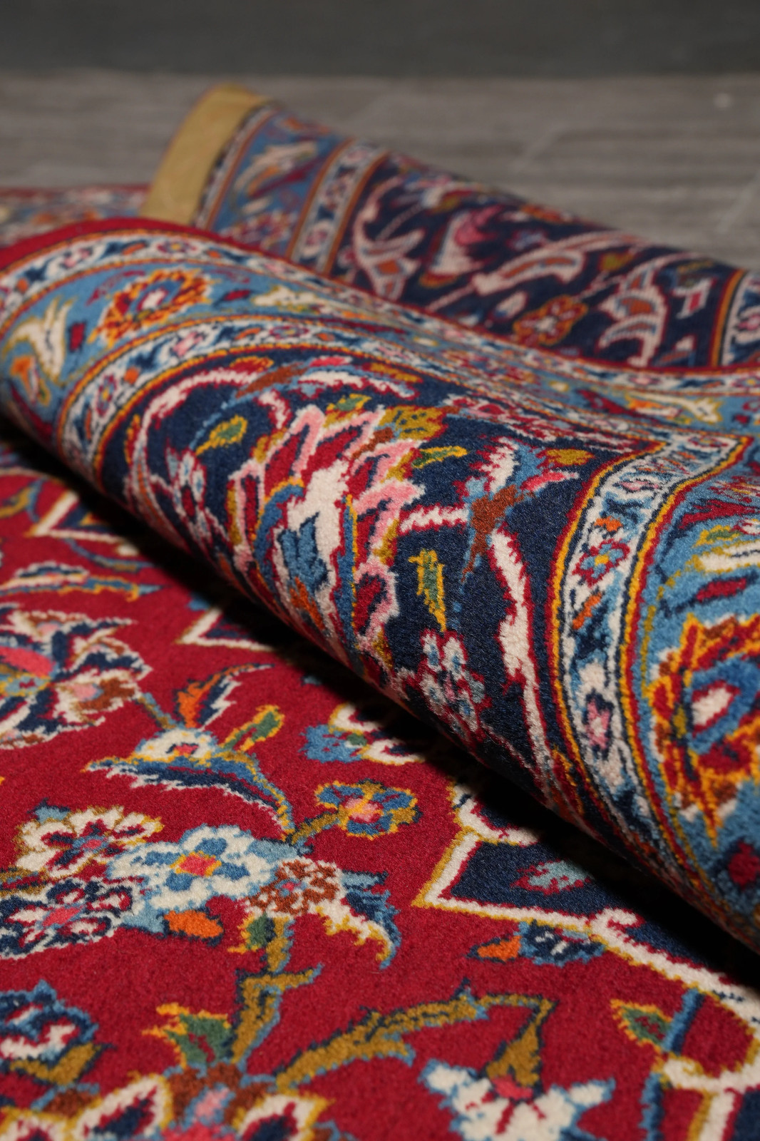 9.4 x 13 Traditional Irran Perrsian Kashaan Rug Popular Shark Tank Rug on