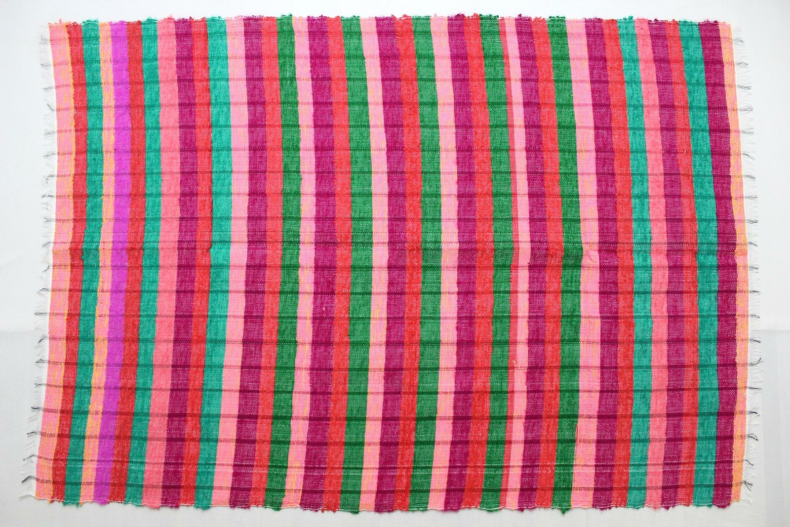 4X6 Indian High Quality Hand Woven Chindi Rag Rug Handmade Carpet Aztec Mat Ac
