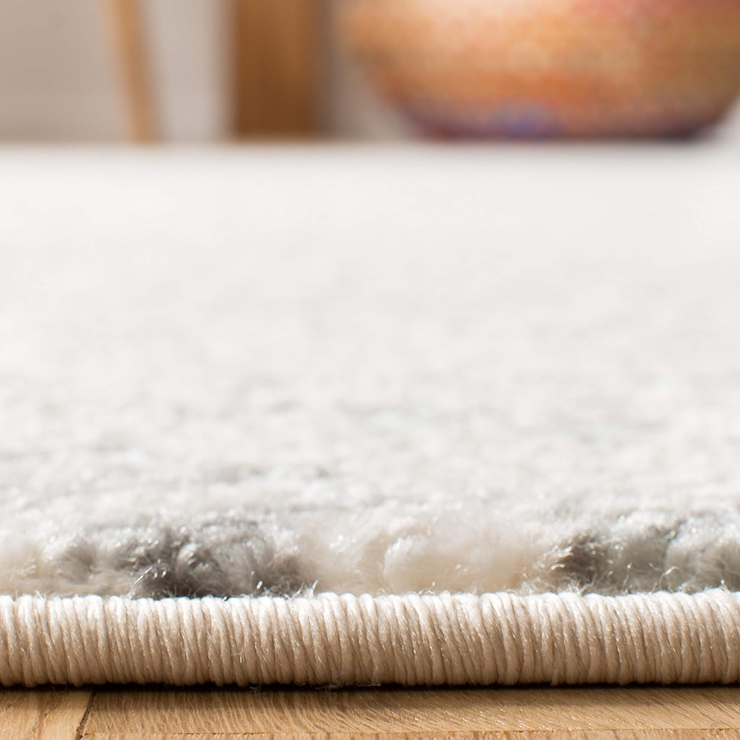 Tulum 6×9 Area Rug – Ivory & Grey Moroccan Boho Design, Easy Clean