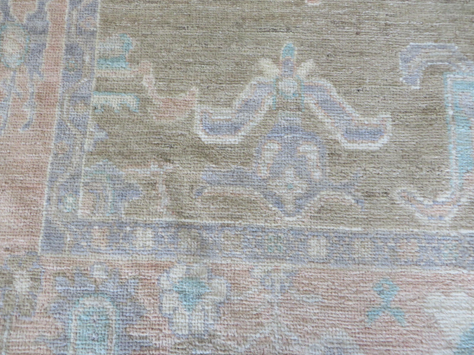 5’9 x 8’10 Hand Knotted Sand Brown Turkish Oushak Oriental Rug G10931