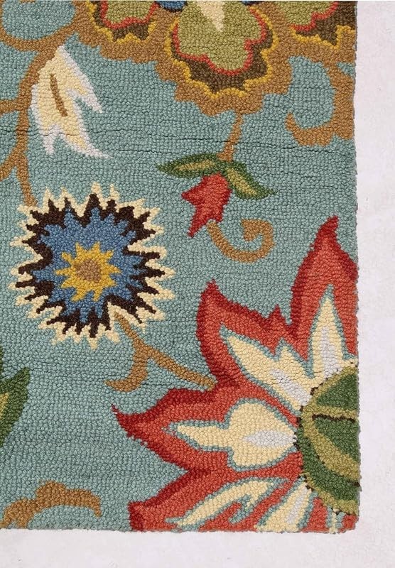 Hand Tufted Carpet Beautiful Floral Design Export Quality for Living Room-Bedroo