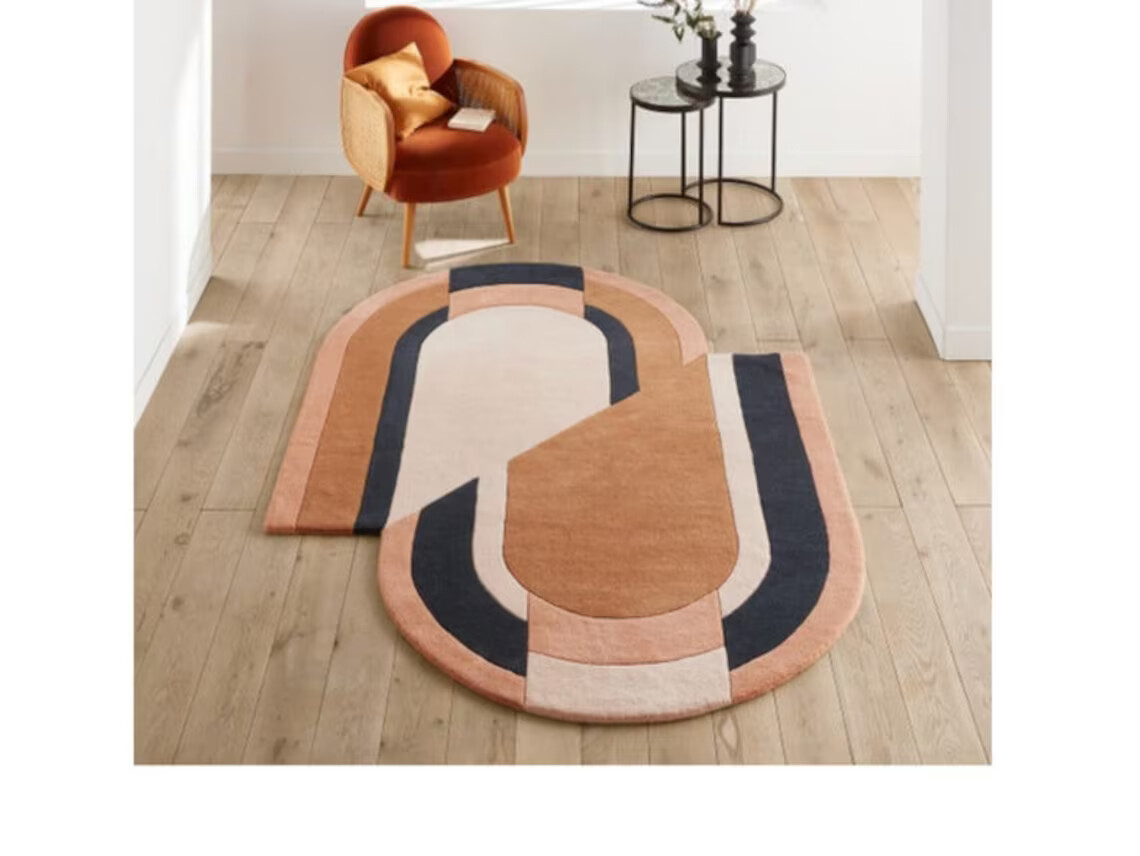 Handmade irregular shape hand tufted oval Rug 100% Woolen rug 2×3 3×5 4×6 5×8