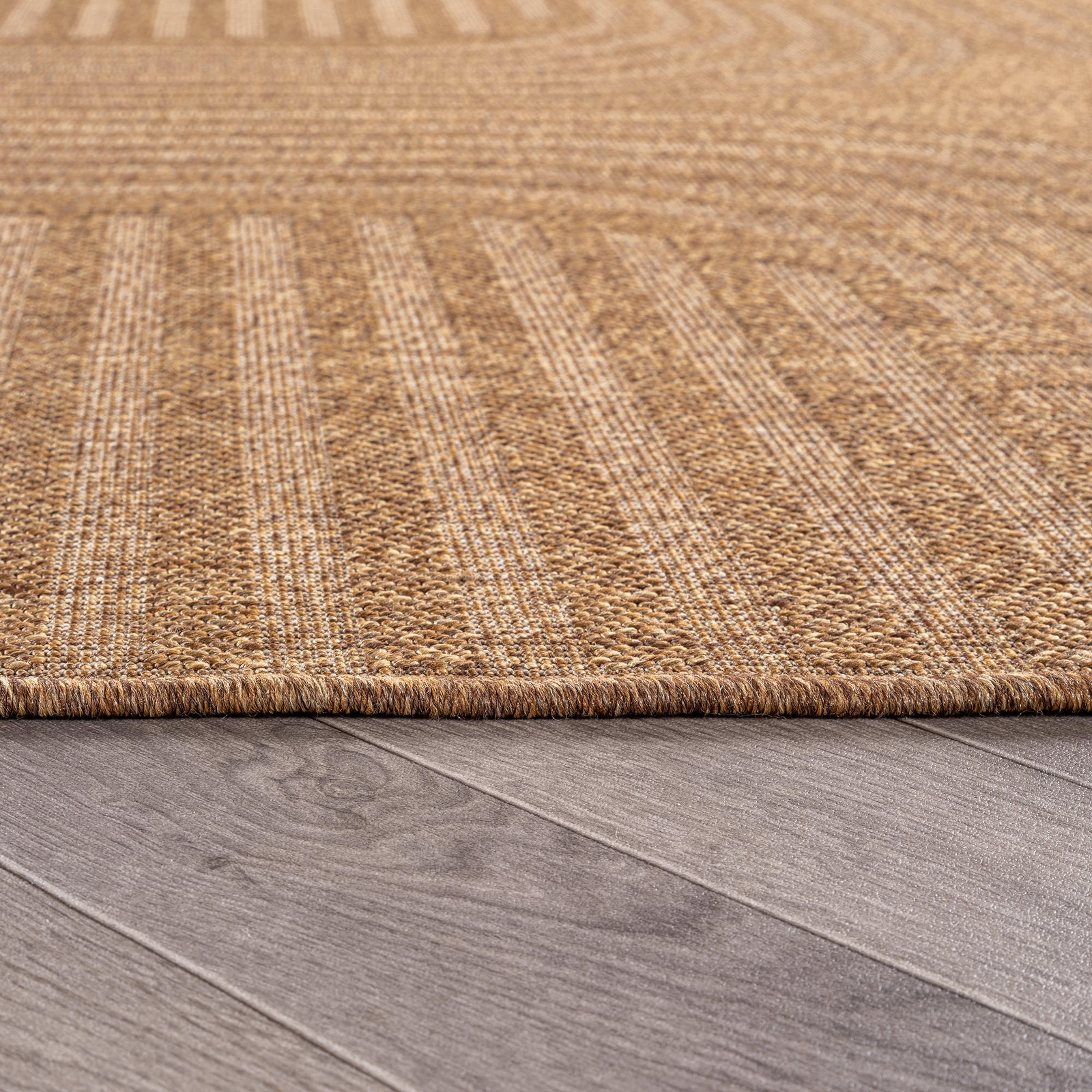 Rugshop Indoor/Outdoor Rug Flat Woven Area Rug Jute Style Deck Balcony Patio Rug