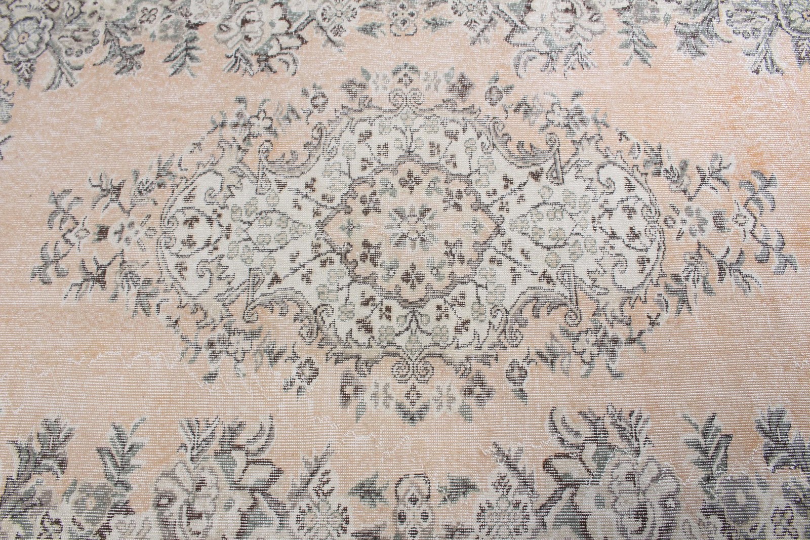 4,4×8,9 ft Area Vintage Rug, Orange Southwestern Turkish Rug