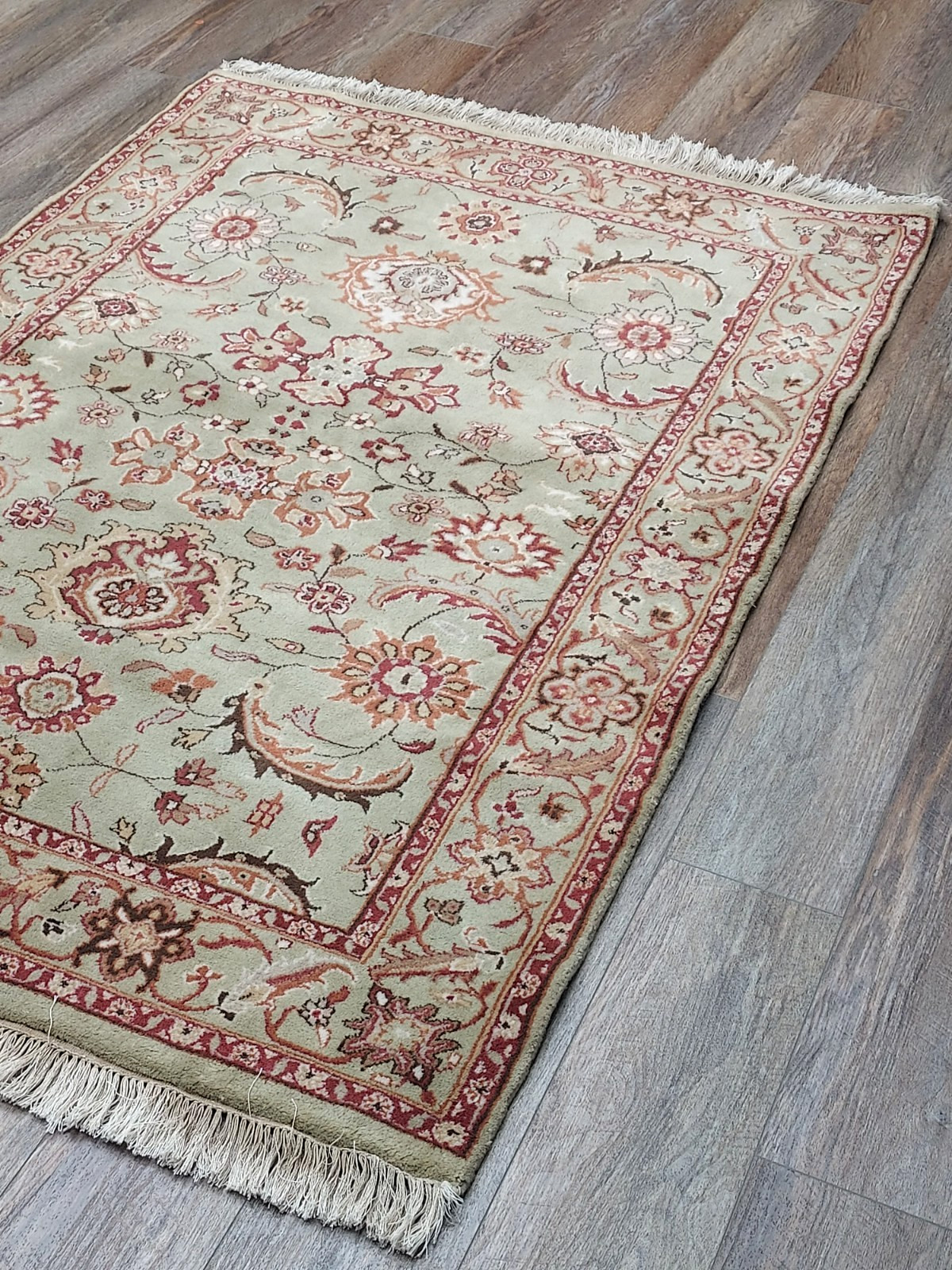 Turkish Silk And Wool HandMade Bohemian Royal Classic Design,Turkish Rug 4x6Ft