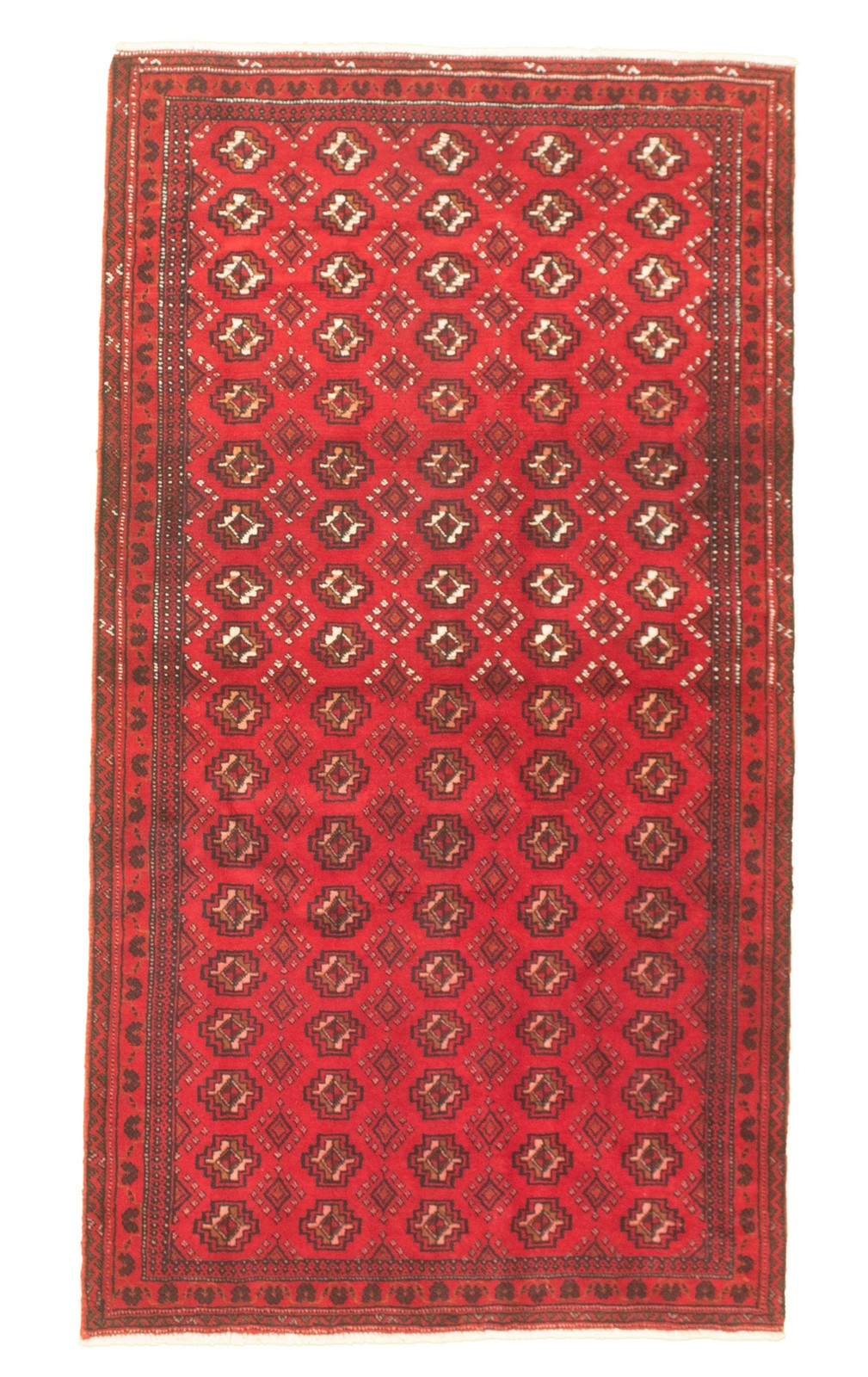 Hand Knotted Area Rug 3’8″ x 6’11” Traditional Oriental Wool Carpet