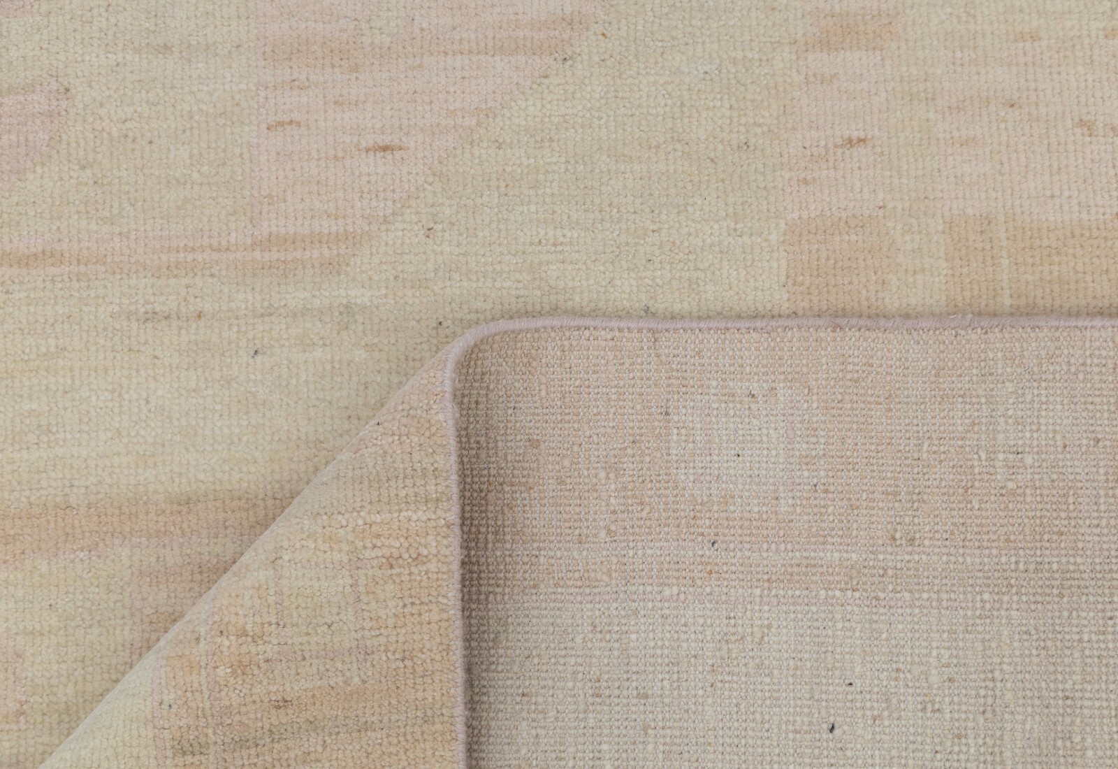 8×10 Turkish Style Oushak Rug Cream Peach Hand Knotted Soft Quality Wool Rug