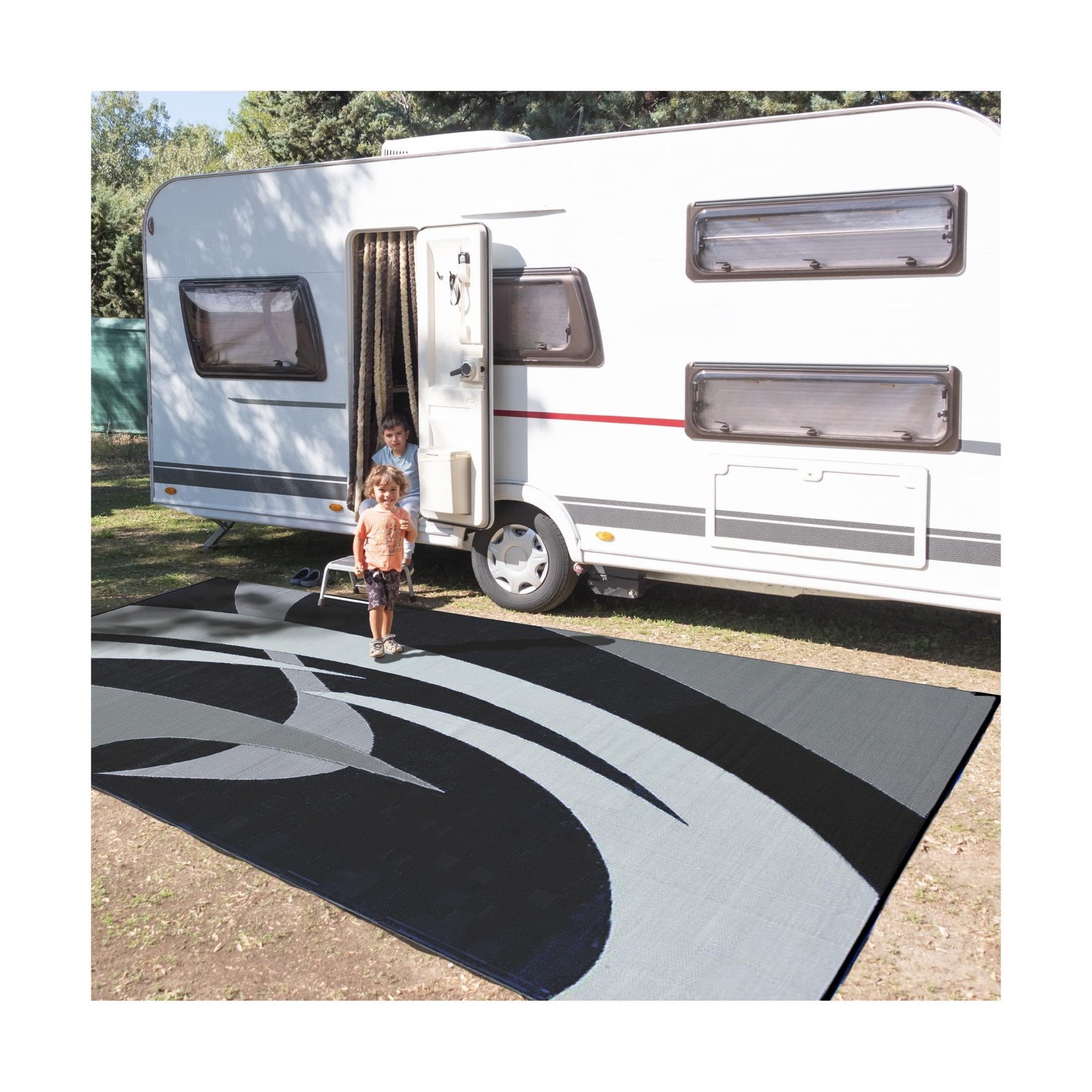 Stylish Camping 159181 9-feet by 18-feet Reversible Mat, Plastic Straw Rug, L…