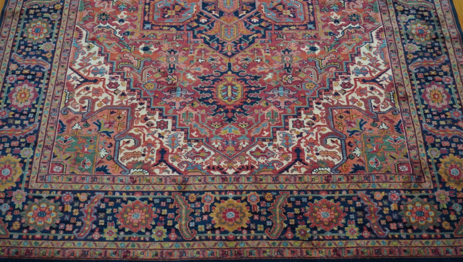 Authentic Karastan Herizz 700-726 Wool Room Size Rug 8’8″ x 12′ Excellent