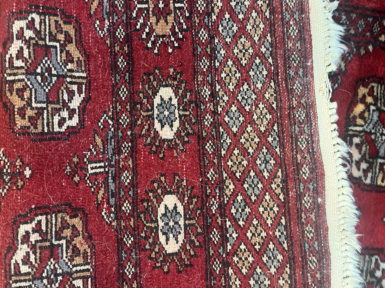 Traditional Handmade Bokhara Oriental Rug 48 x 30 inches