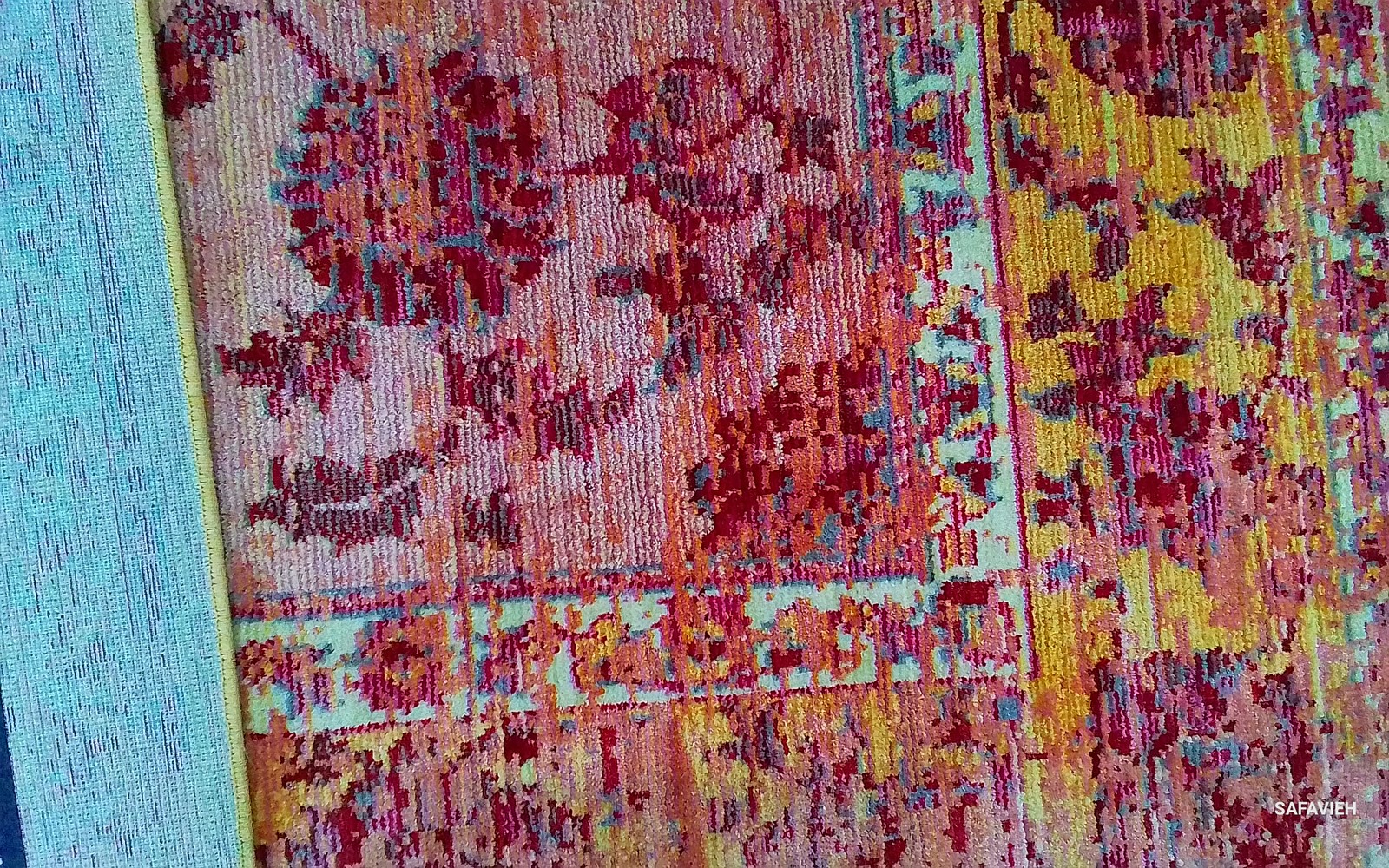 PINK / MULTI 8′-0″ x 10′-0″ Back Stain Rug, Reduced Price 1172802777 VAL113H-8
