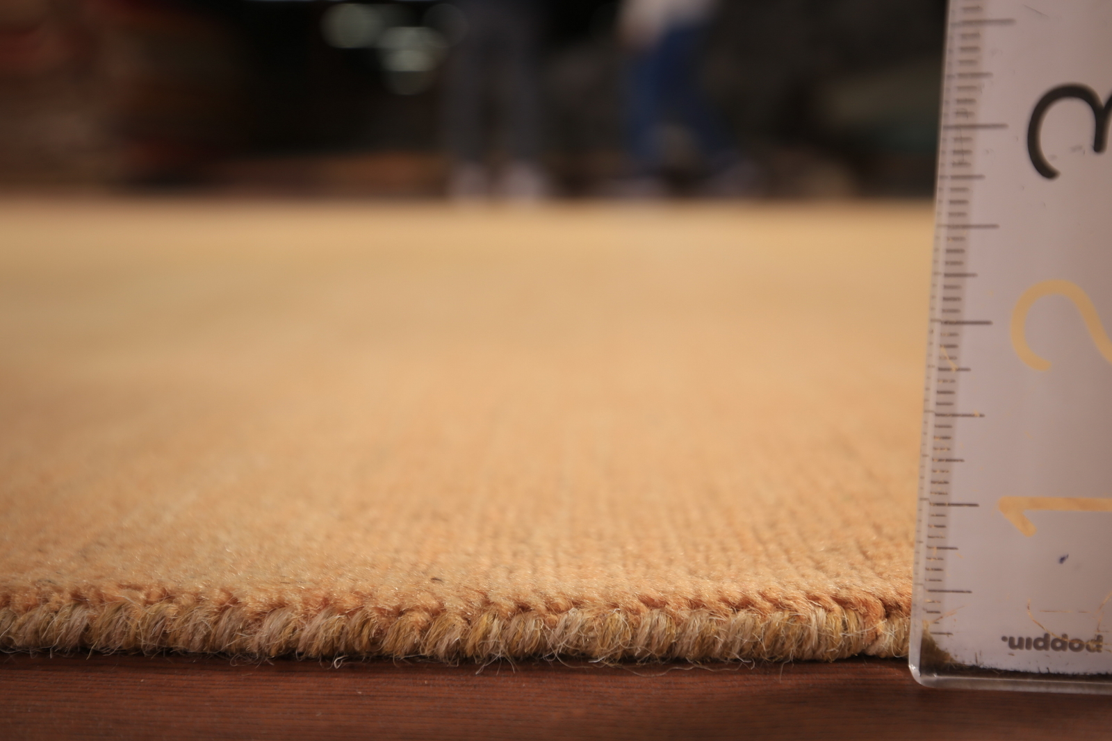 Contemporary Gabbeh Solid Design Wool Rug Perfect for Any Space 9′ 10″ x 6′ 6″