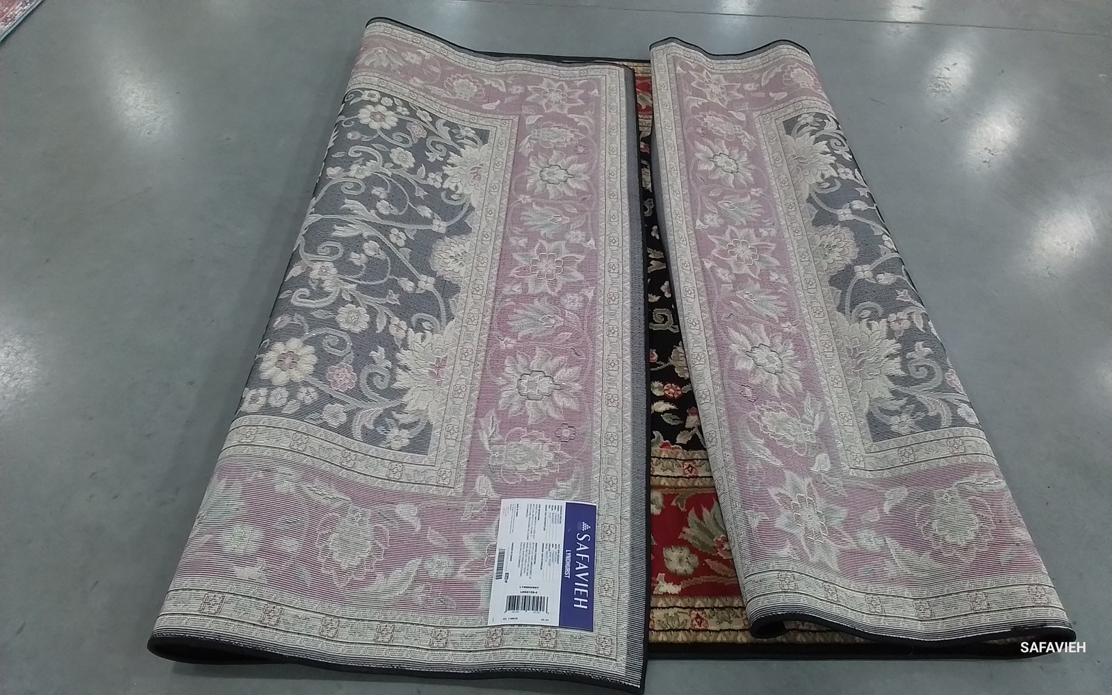 BLACK / RED 6′-0″ x 9′-0″ Flaw in Rug, Reduced Price 1172793631 LNH212G-6