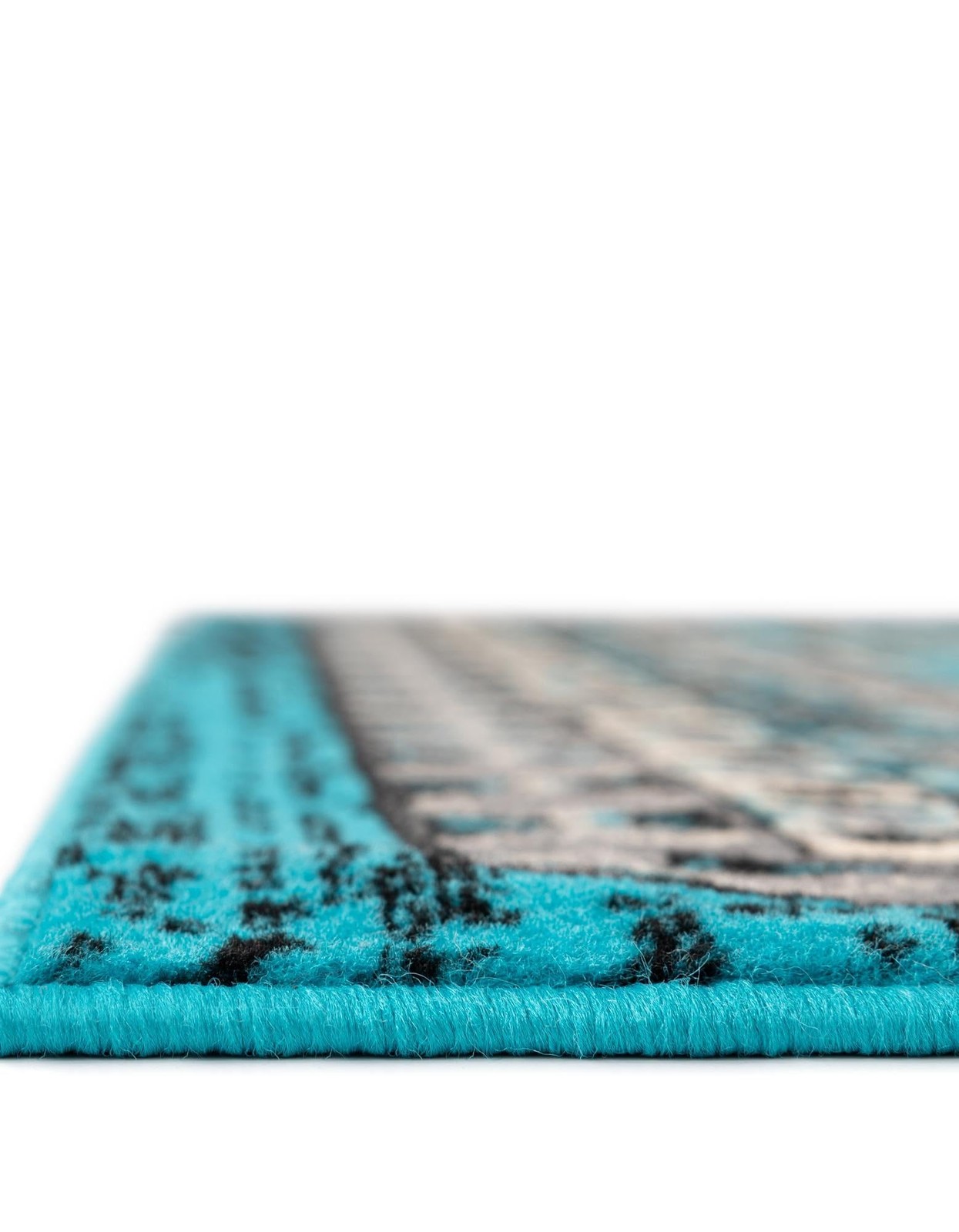 Unique Loom Taftan Collection Border Geometric Tribal Inspired Design Area Rug