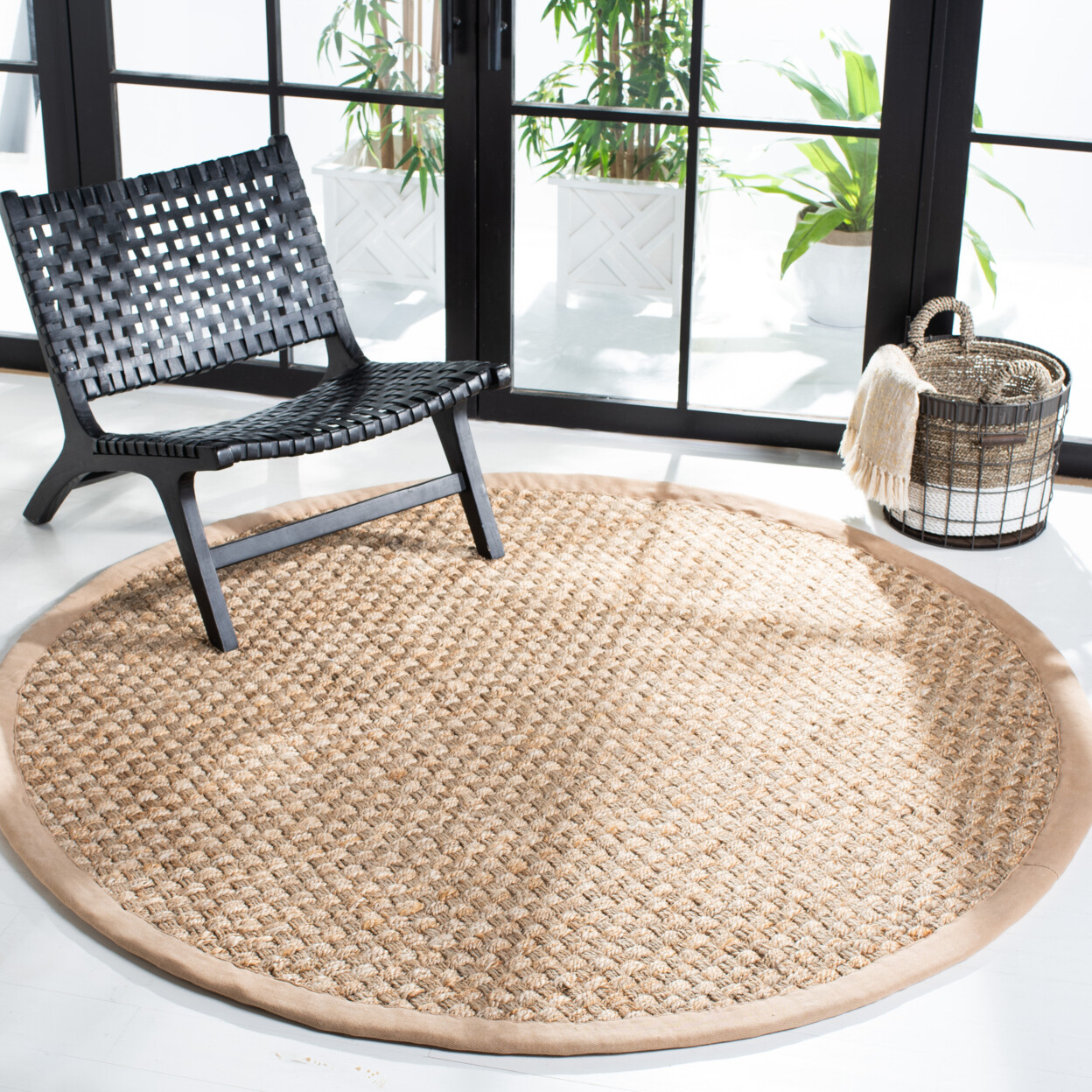 SAFAVIEH Natural Fiber NF268A Handwoven Natural Rug