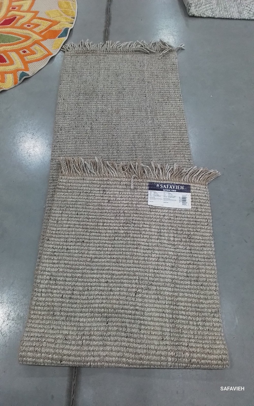 SILVER / NATURAL 2′-3″ x 8′-0″ Flaw in Rug, Reduced Price 1172808287 NF826G-28