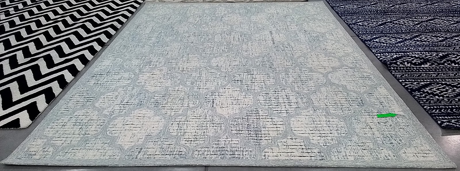 IVORY TURQUOISE 10′-0″ x 14′-0″ Hole in Rug, Reduced Price 1172797214 ABT474K-10