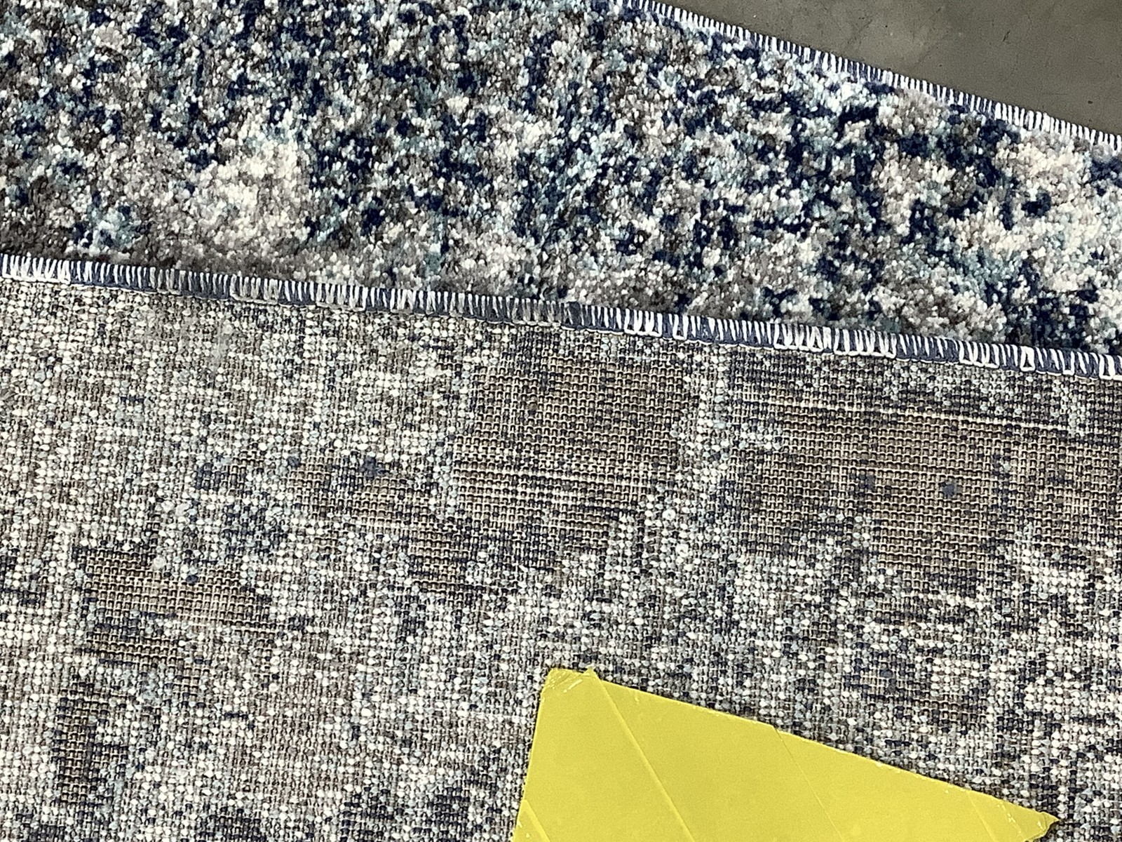 NAVY / GREY 8′-0″ x 10′-0″ Back Stain Rug, Reduced Price 1172681973 ASN710N-8