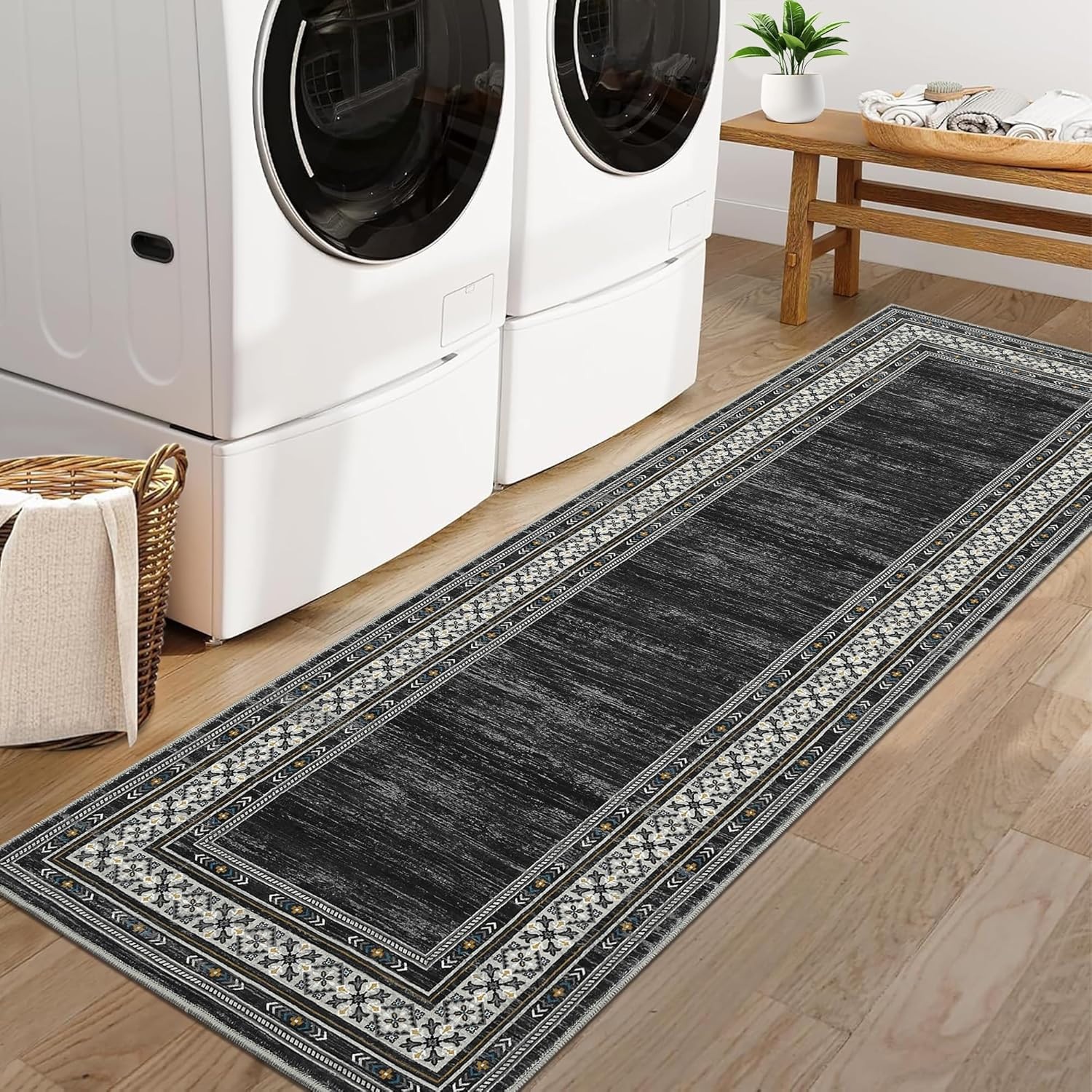 Soft Pearl Velvet Rug for Living Room 8×10 Folding Geometric Accent Throw Rugs