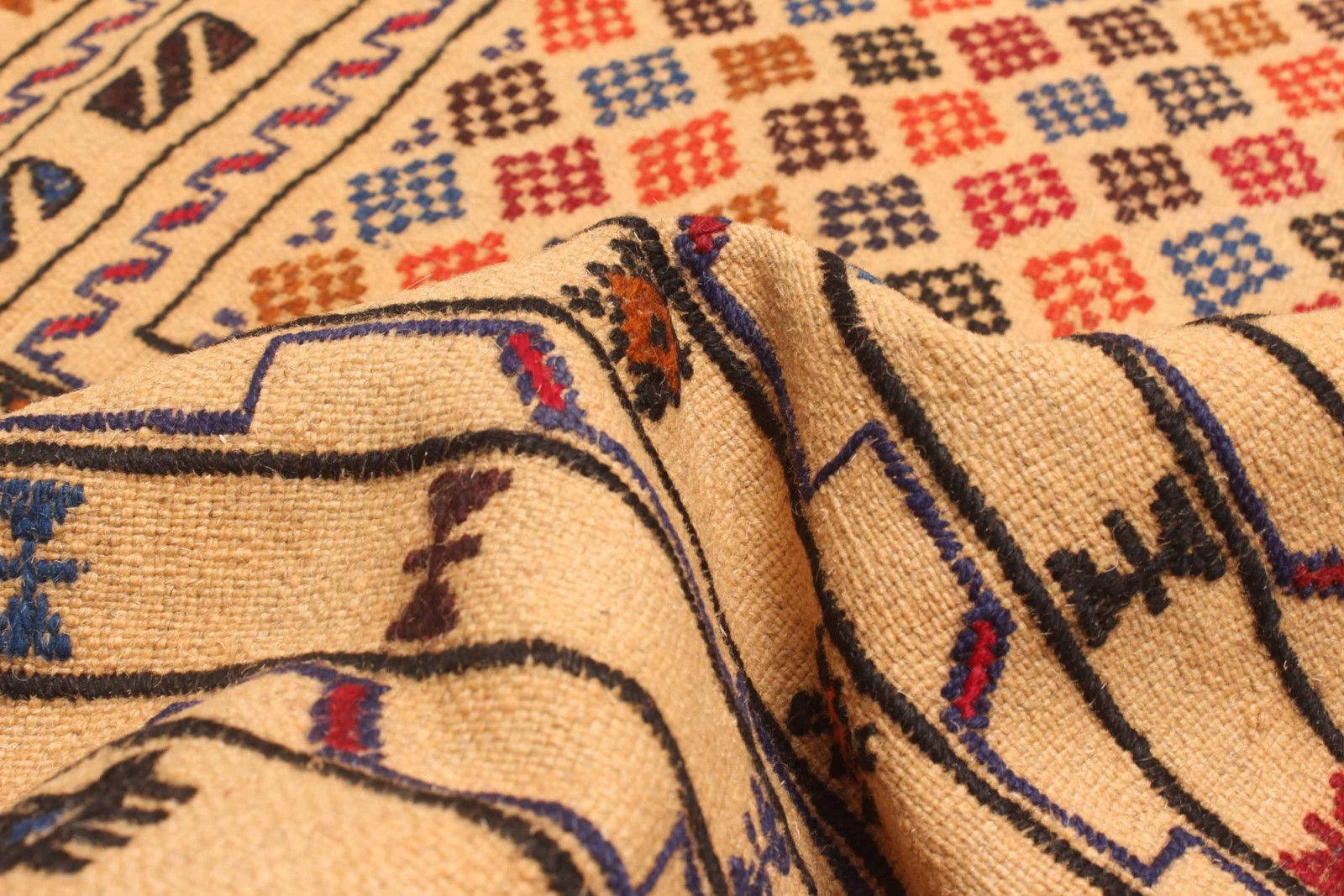 Vintage 4’3″ x 6’0″ Traditional Wool Hand Woven Oriental Area Rug