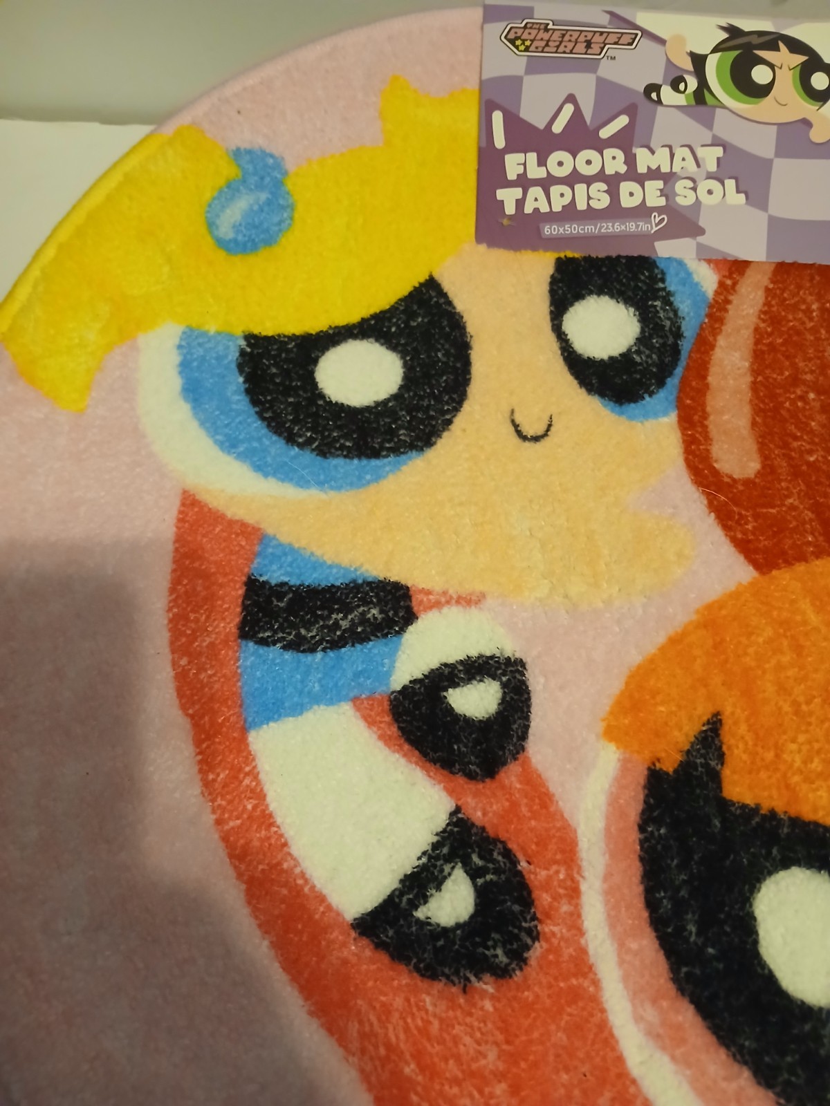 The Powerpuff Girls Heart Shaped Area Rug Carpet 23.6×19.7