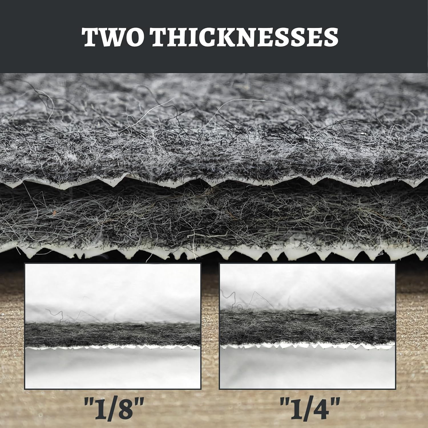 Waterproof Rug Pad Non Slip Area Carpet Protector Felt Underlay for All Floor 5X