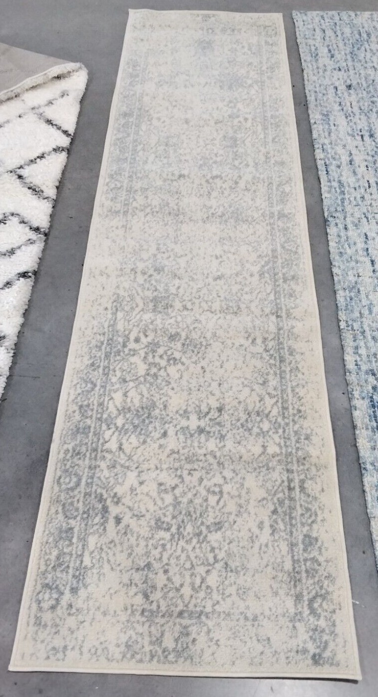 IVORY / SLATE 2′-6″ X 10′ Flaw in Rug, Reduced Price 1172717190 ADR109S-210
