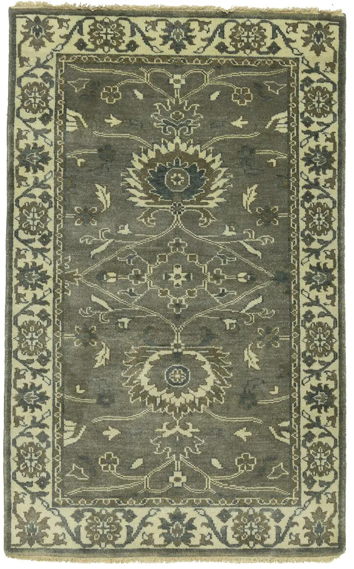 Oushak Chobi Oriental Area Rug Floral Small Foyer/Entryway Bedroom Carpet 3X5 ft