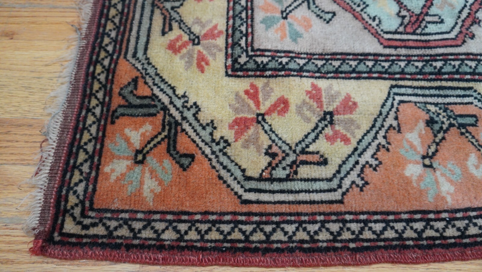 4′ x 6’3″ Antique Turkish Hand Knotted Wool Oriental Rug