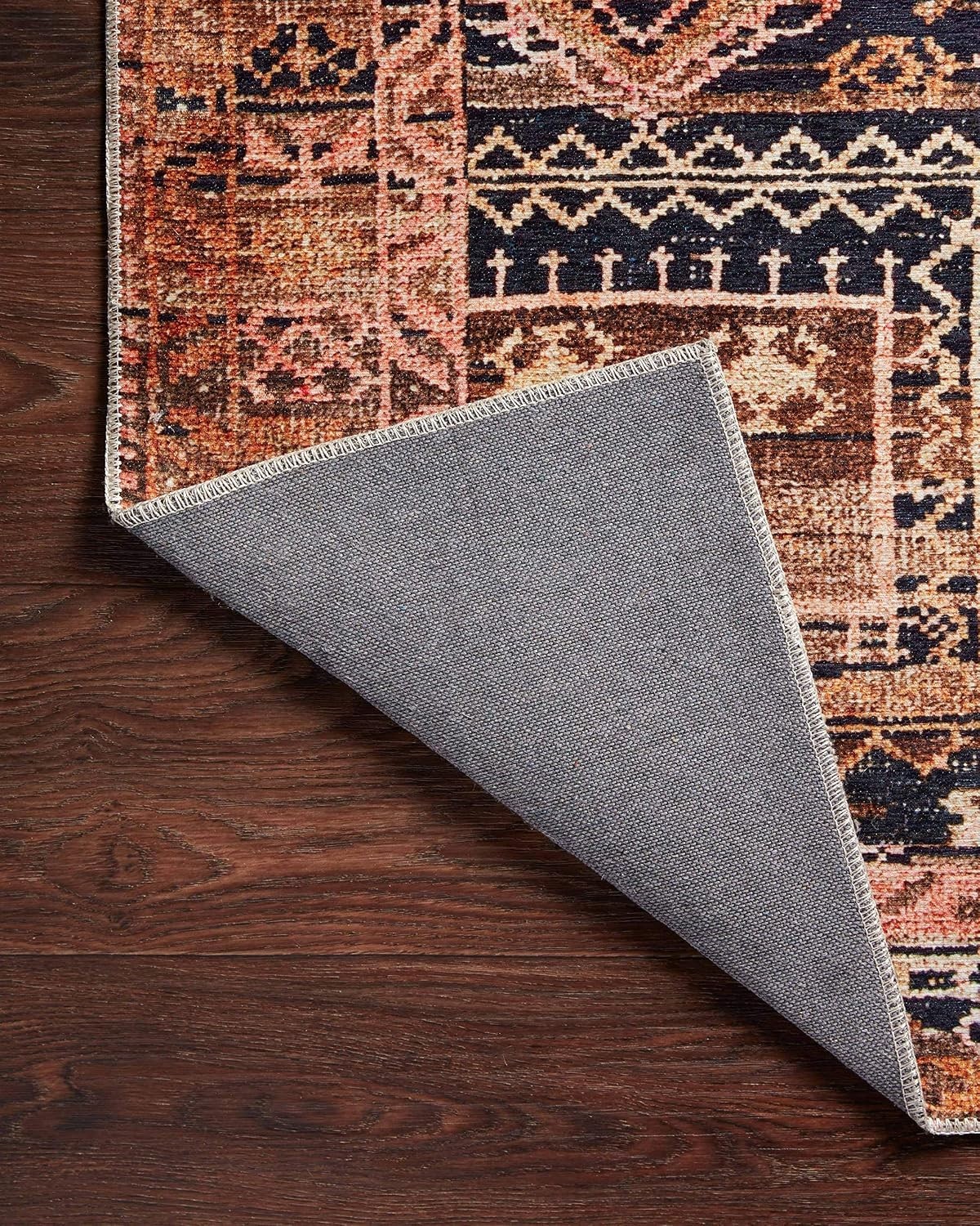 Layla Collection LAY-14 Mocha/Blush 7′-6″ x 9′-6″ .13″ Thick Area Rug, Soft, …